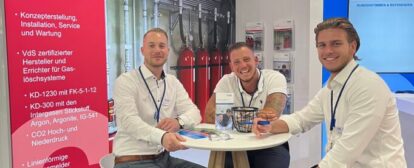 Chubb Mitarbeiter auf der FeuerTrutz Messe