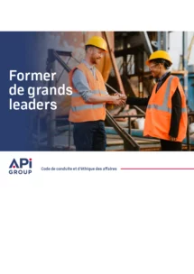 Visuel du code de conduite d'éthique des affaires d'APi Group