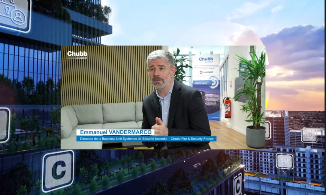 Portrait d'un Directeur de la Business Unit Chubb Fire & Security France, lors d'une interview